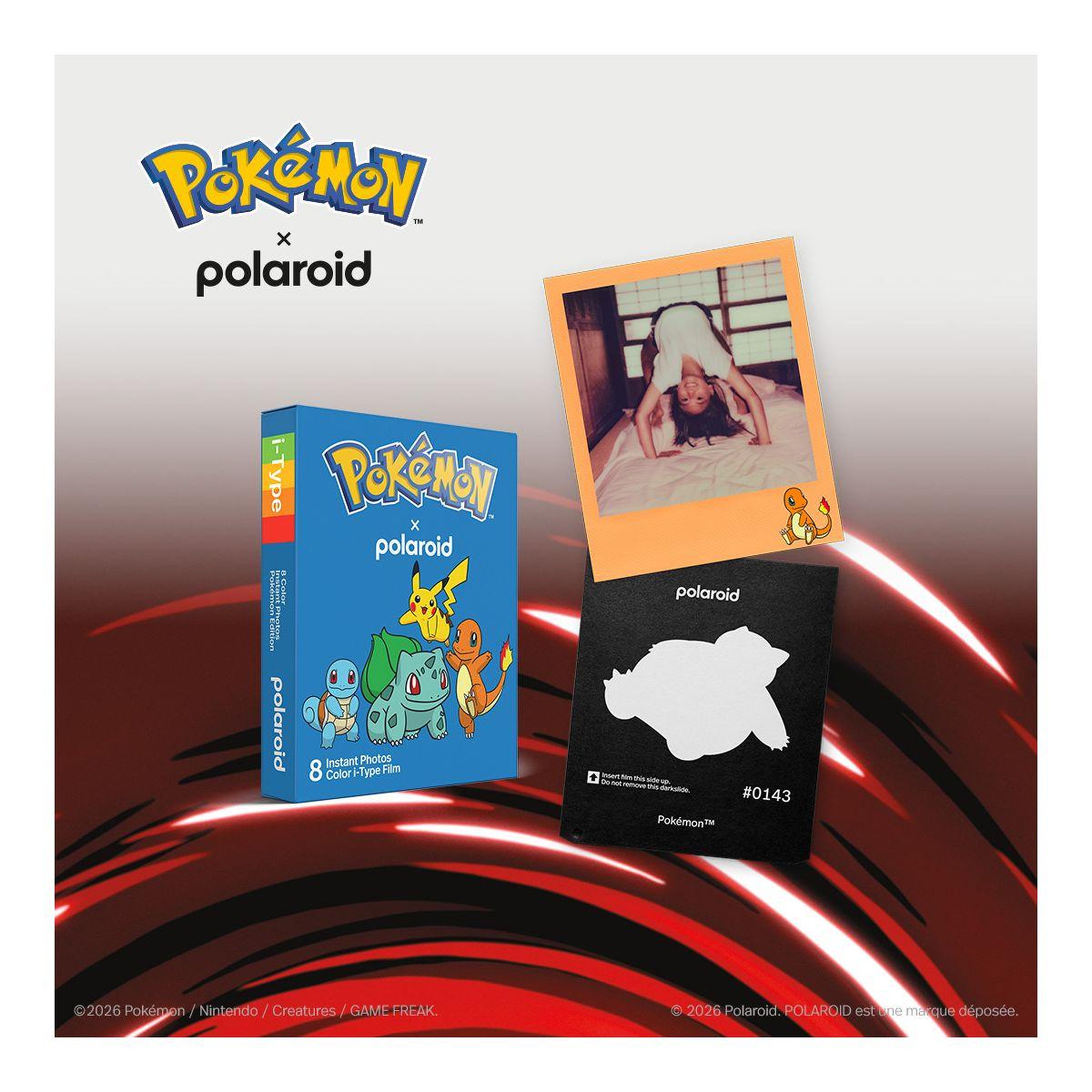 Voir la diapositive 2 : POLAROID Papier photo instantané Color film for i-Type - Pokemon Edition