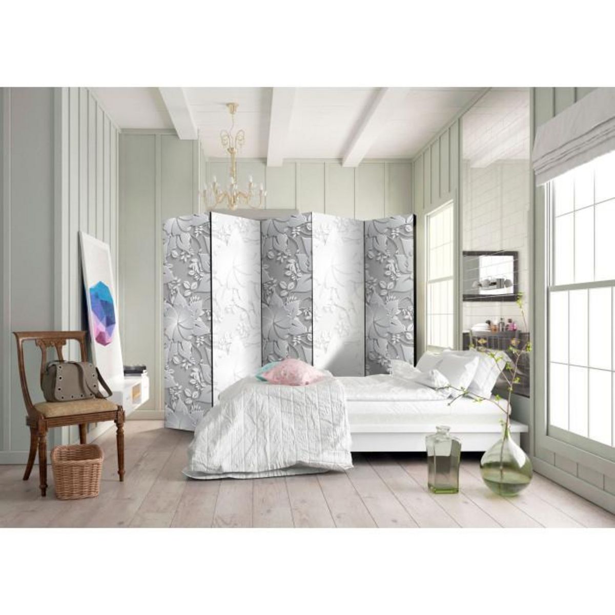 Paris Prix Paravent 5 Volets   Flowers  172x225cm