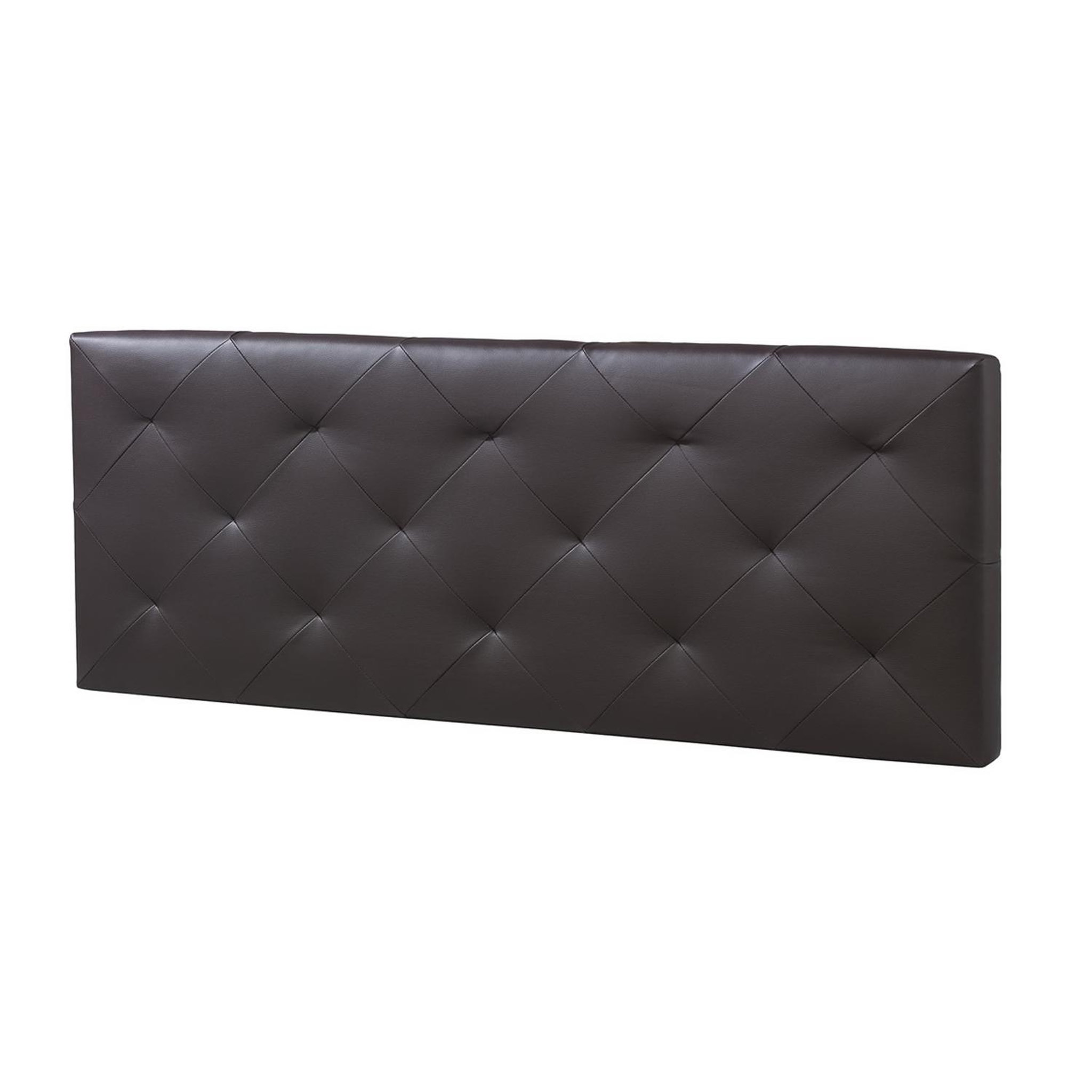 MARCKONFORT Tête de lit Rombo 160x60 cm Chocolat, rembourrée de Mousse
