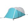 Voir la diapositive 5 : OUTSUNNY Tente de camping familiale 4-5 personnes - tente tunnel 2 portes fenêtres - dim. 4,6 x 2,6 x 1,9 m - bleu gris