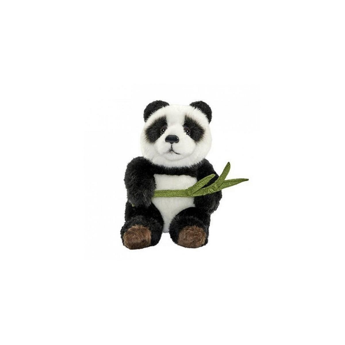Anima Peluche Panda Réaliste avec Bamboo de 15 cm - Jouet Écologique en Fibres Recyclées