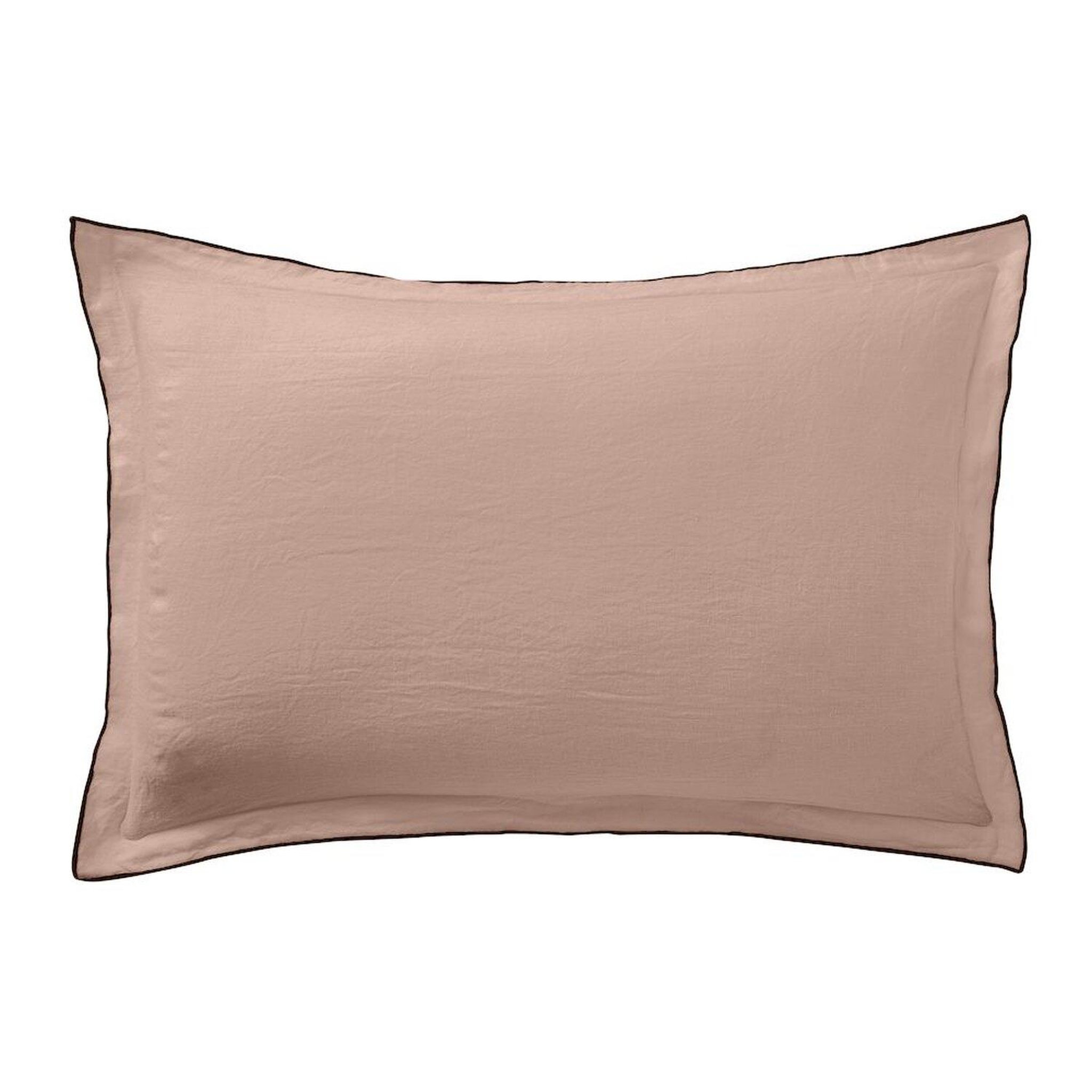 Voir la diapositive 1 : BATON ROUGE Lot de 2 taies d'oreille 100%lin lavé 160g, signature