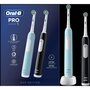 ORAL B Brosse à dents électrique Pro 1 Duo Bleue/Noire