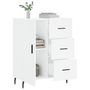 Voir la diapositive 4 : VIDAXL Buffet blanc 69,5x34x90 cm bois d'ingenierie