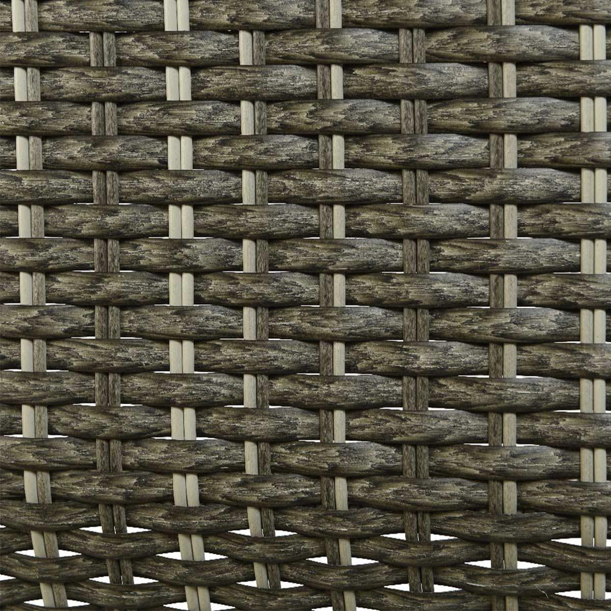 Voir la diapositive 5 : JARDIDECO Lit extérieur pour jardin en résine tressée gris siesta - jardideco
