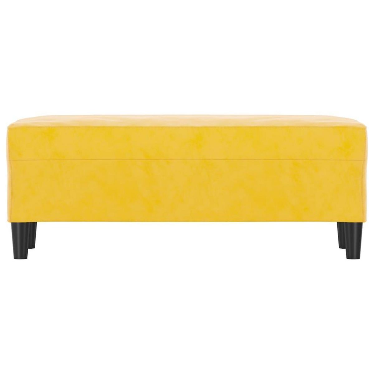 VIDAXL Banc Jaune 100x35x41 cm Velours