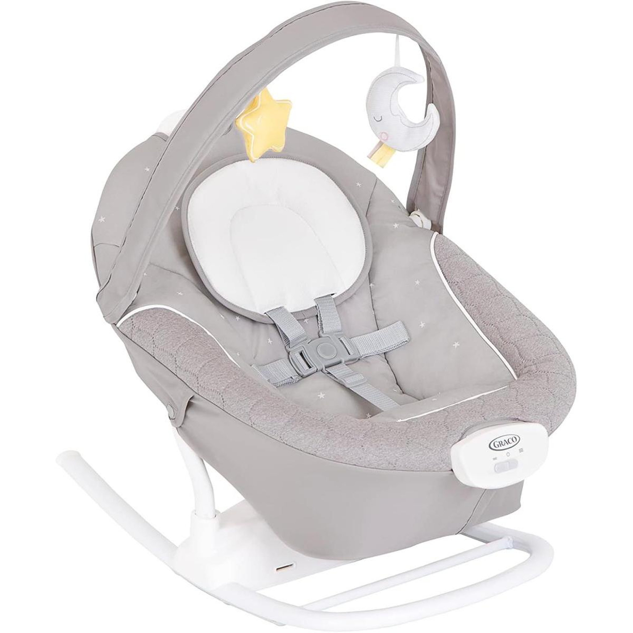 Voir la diapositive 2 : GRACO Softsway balancelle Starlight beige