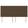 Voir la diapositive 3 : VIDAXL Tetes de lit 4 pcs Marron fonce 100x5x78/88 cm Tissu