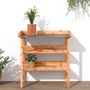 Voir la diapositive 3 : VIDAXL Table a plantes avec etageres marron 78x38x82,5cm bois de sapin