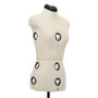 Voir la diapositive 5 : VIDAXL Mannequin de robe ajustable pour femme Creme S Taille 33-40