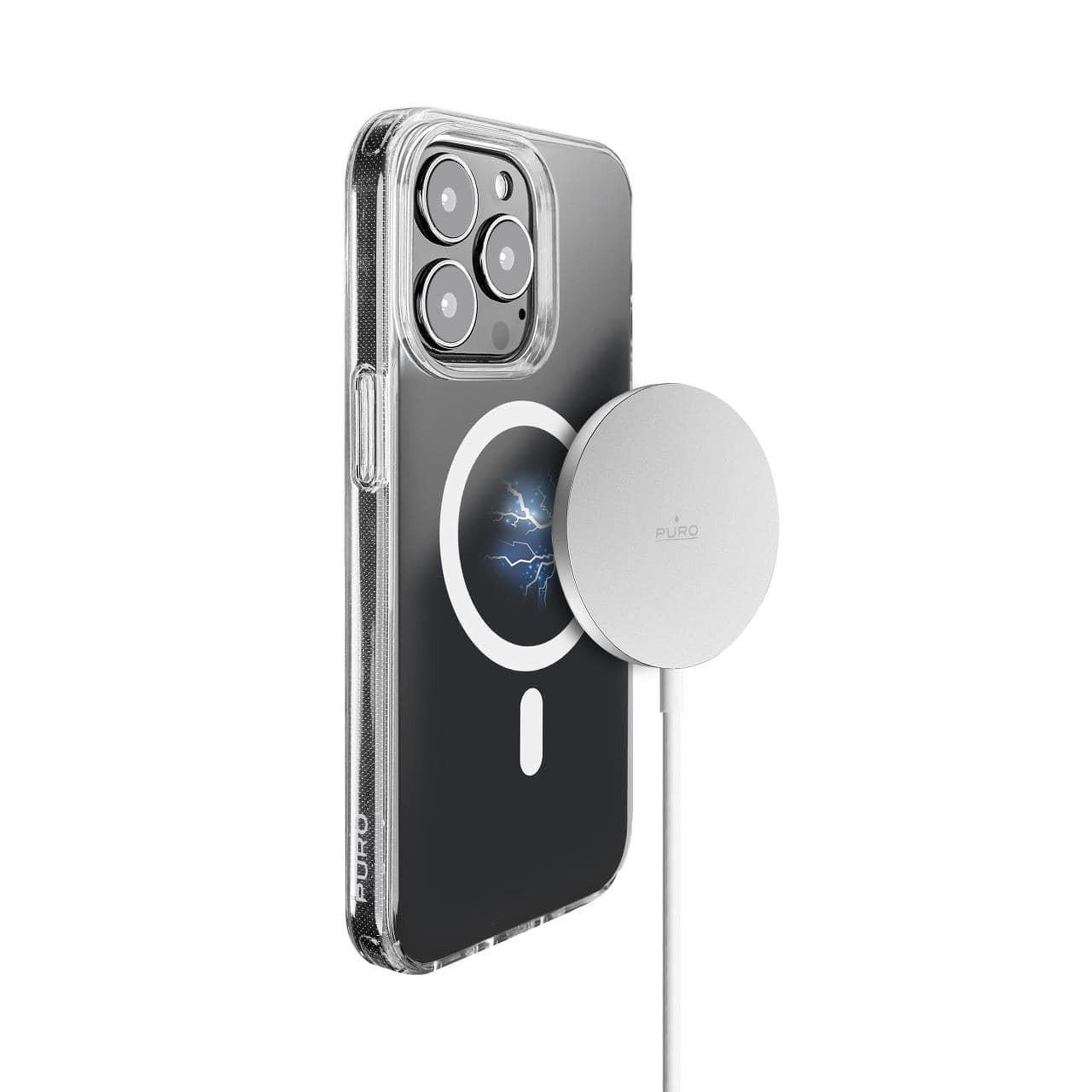 Puro PURO CUSBCMAG1WHI chargeur d'appareils mobiles Smartphone Blanc USB Recharge sans fil Intérieure