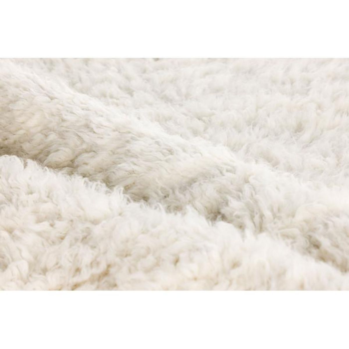 Paris Prix Tapis Déco en Laine  Leiko  200x300cm Blanc