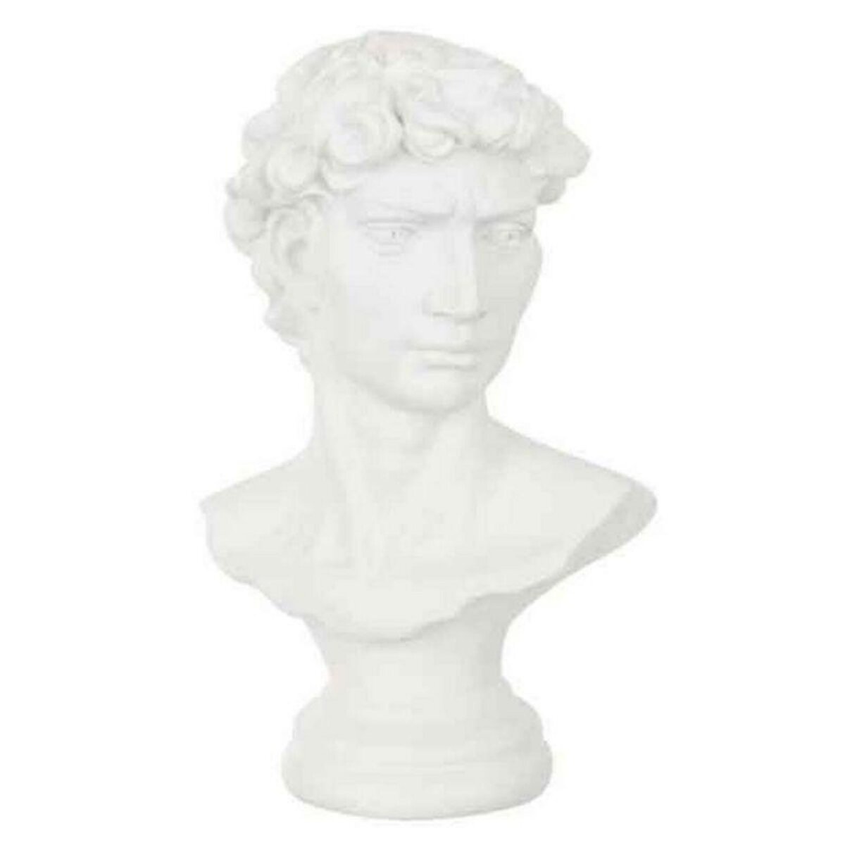 Paris Prix Statuette Déco  Buste de David  36cm Blanc