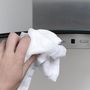 Voir la diapositive 4 : Paris Prix Lot de 2 Torchons  Microfibre  30cm Blanc