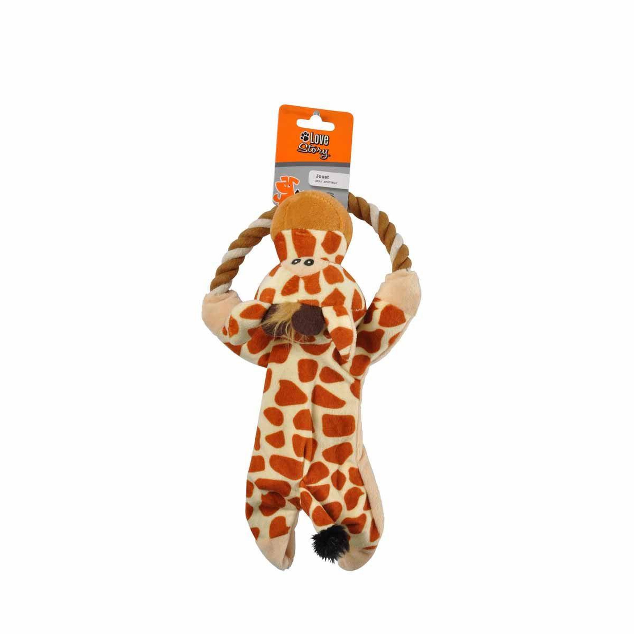 Voir la diapositive 2 : Paris Prix Peluche pour Chien  Girafe  21cm Marron