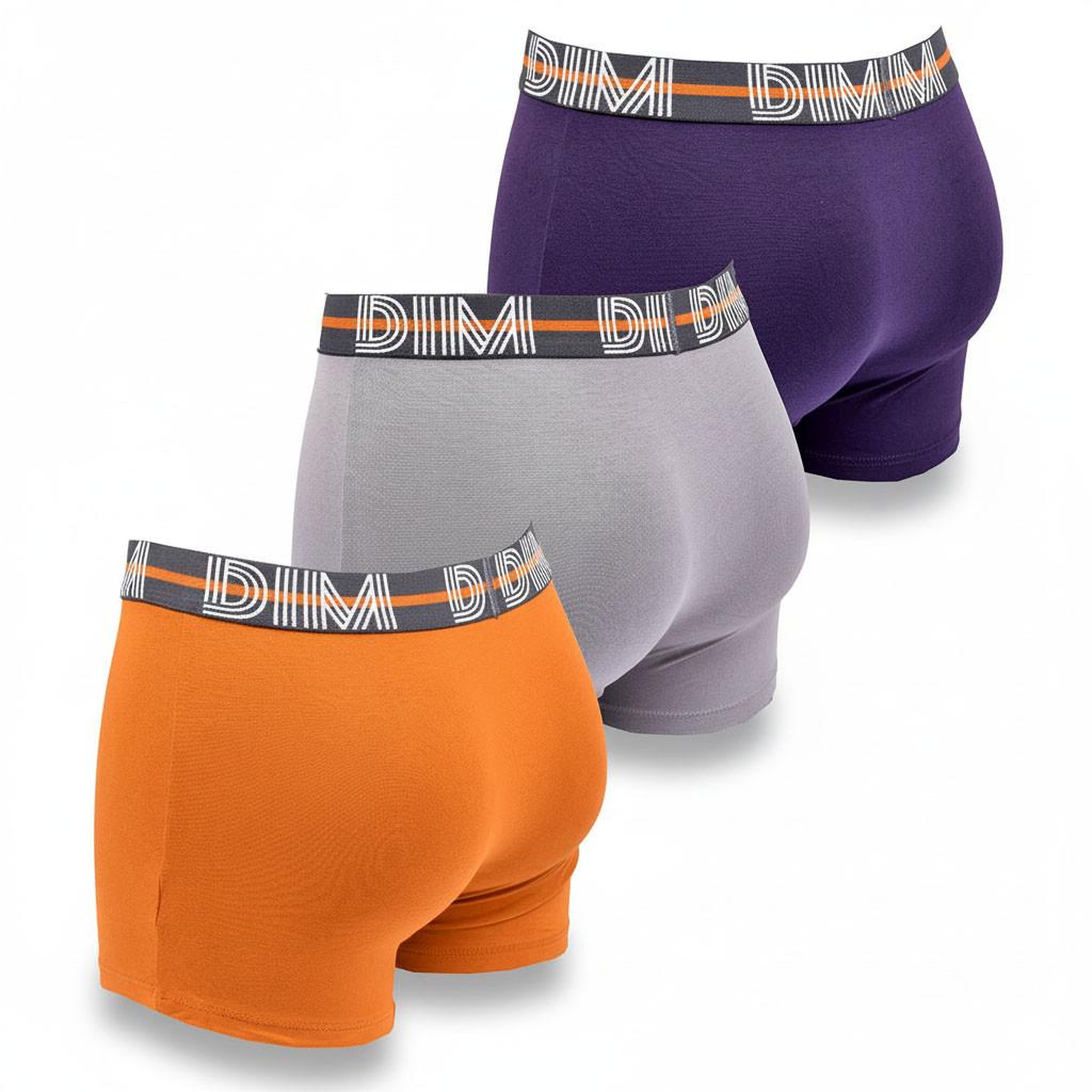 Voir la diapositive 3 : DIM Lot de 3 boxers DIM en coton stretch