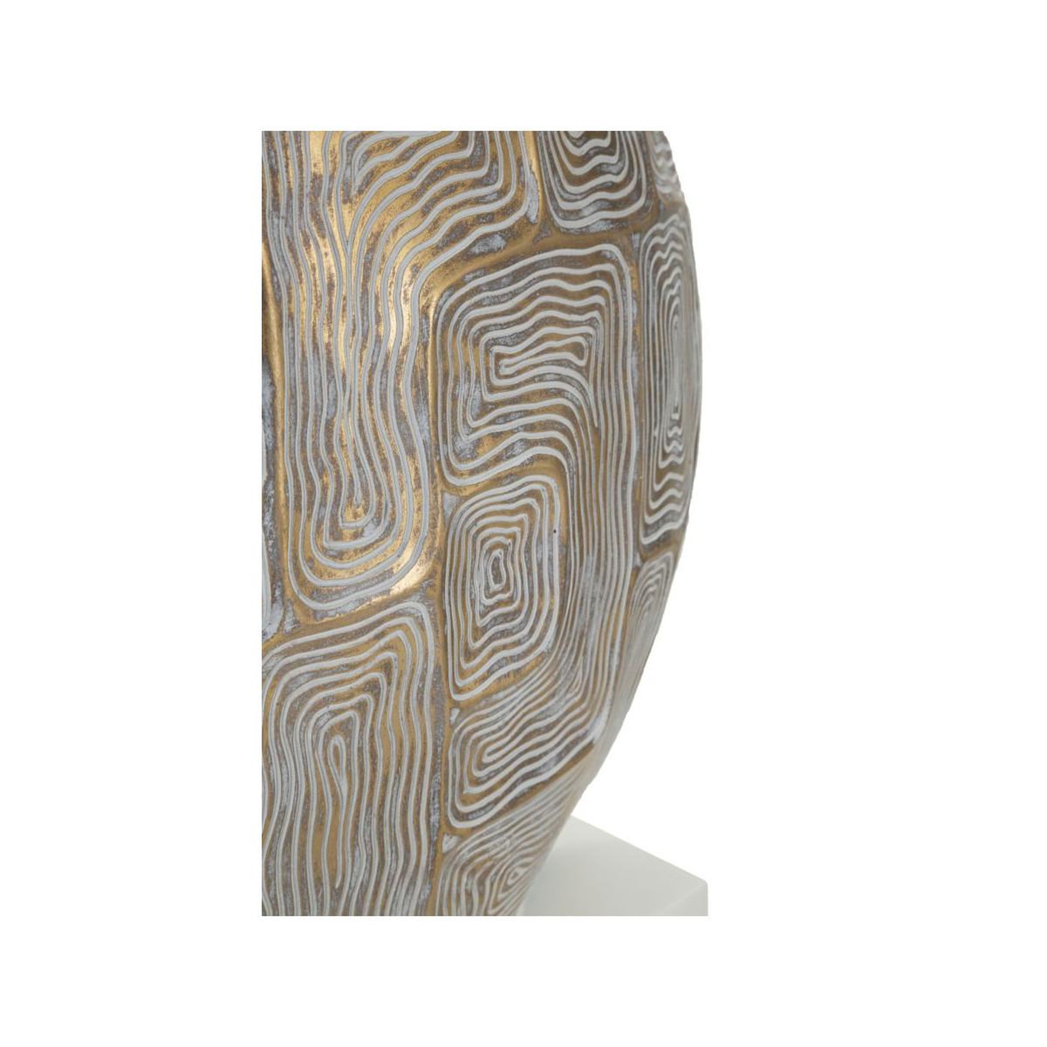 Voir la diapositive 3 : Paris Prix Lampe à poser en résine  elips  68cm or