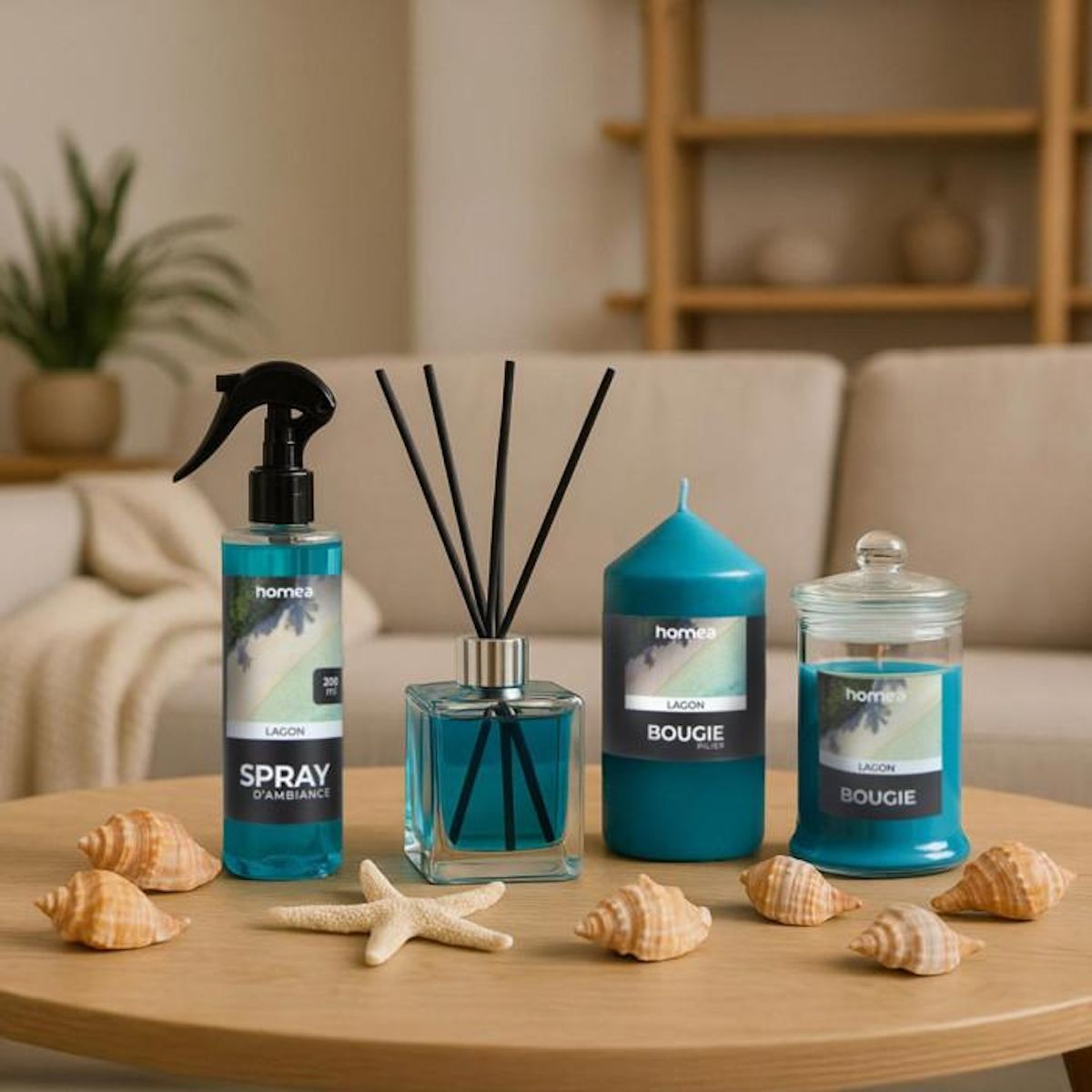 Paris Prix Bougie Verrine Parfumée  Essentiel II  11cm Lagon