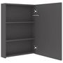 Voir la diapositive 5 : VIDAXL Armoire de salle de bain a miroir LED Gris 50x13x70 cm