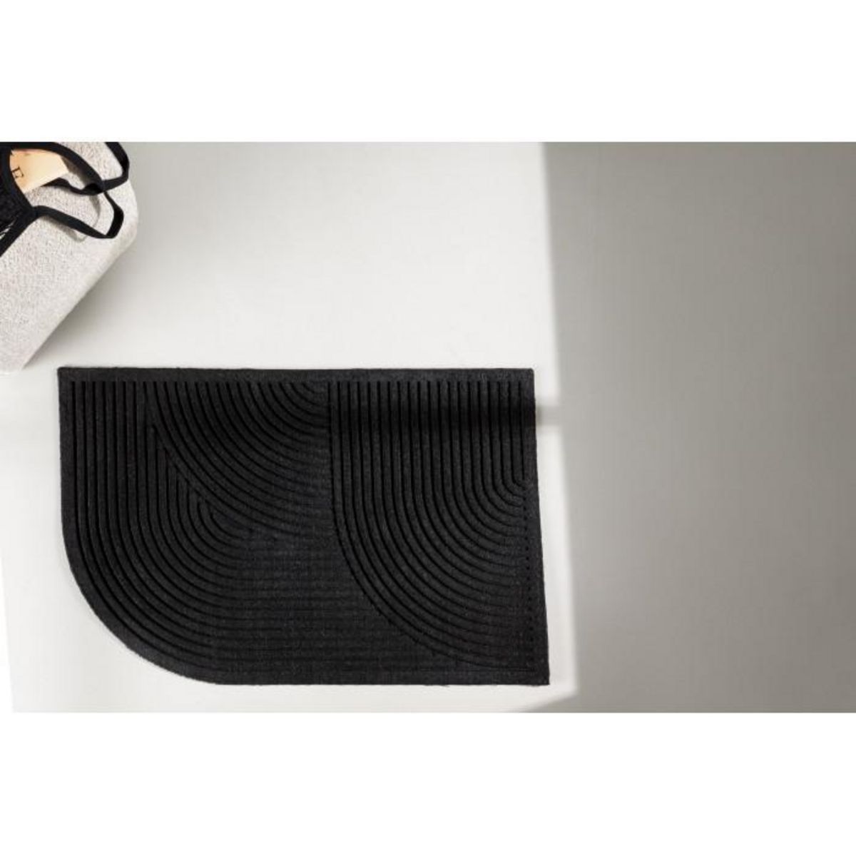 Paris Prix Paillasson Design  Valentino  60x90cm Noir