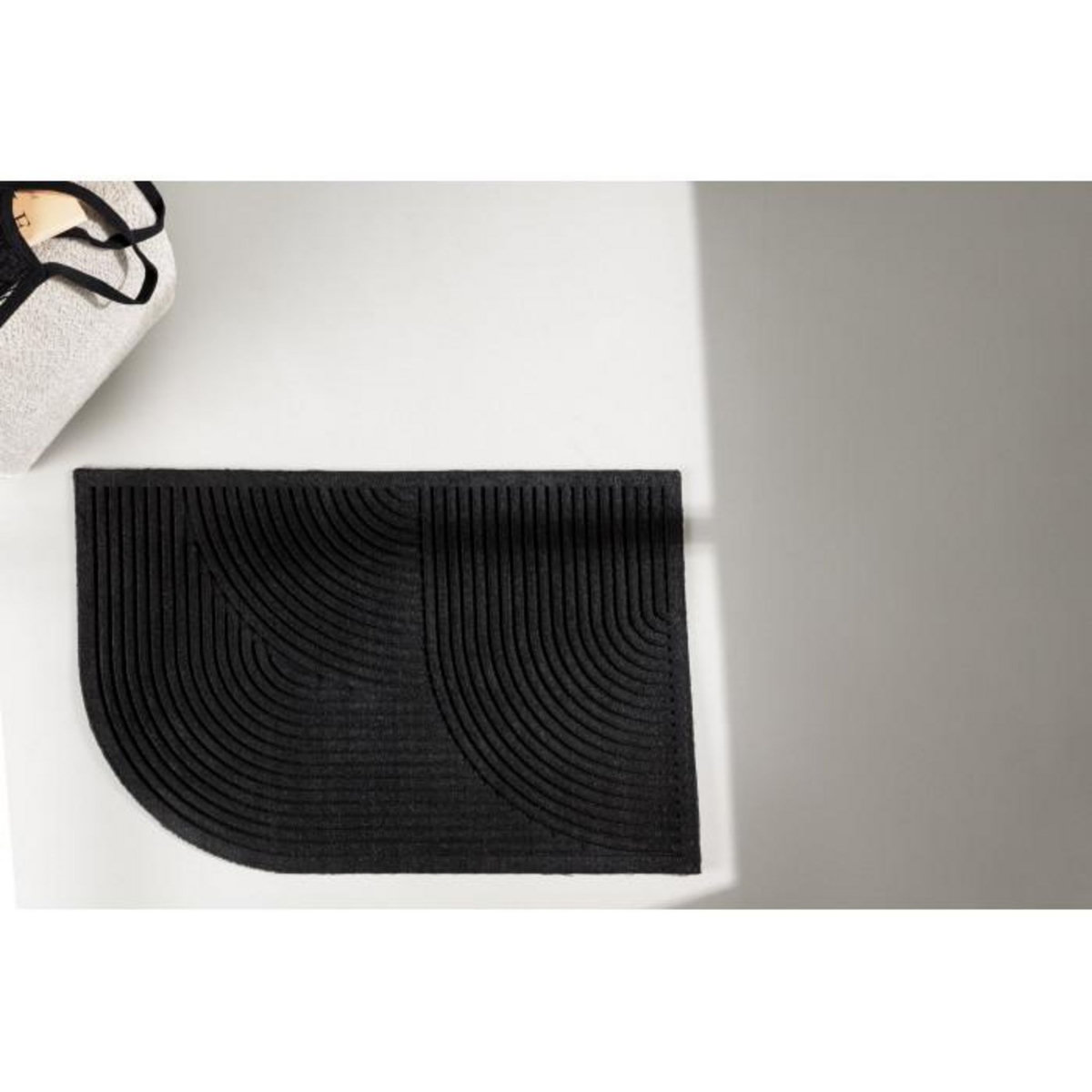 Paris Prix Paillasson Design  Valentino  60x90cm Noir