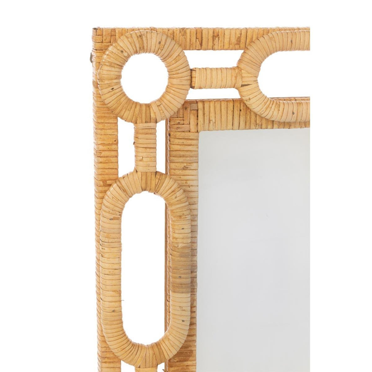 Paris Prix Miroir Mural en Rotin  Ring  101cm Naturel
