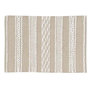 Voir la diapositive 1 : Paris Prix Tapis Déco  Blanca  60x90cm Naturel & Blanc