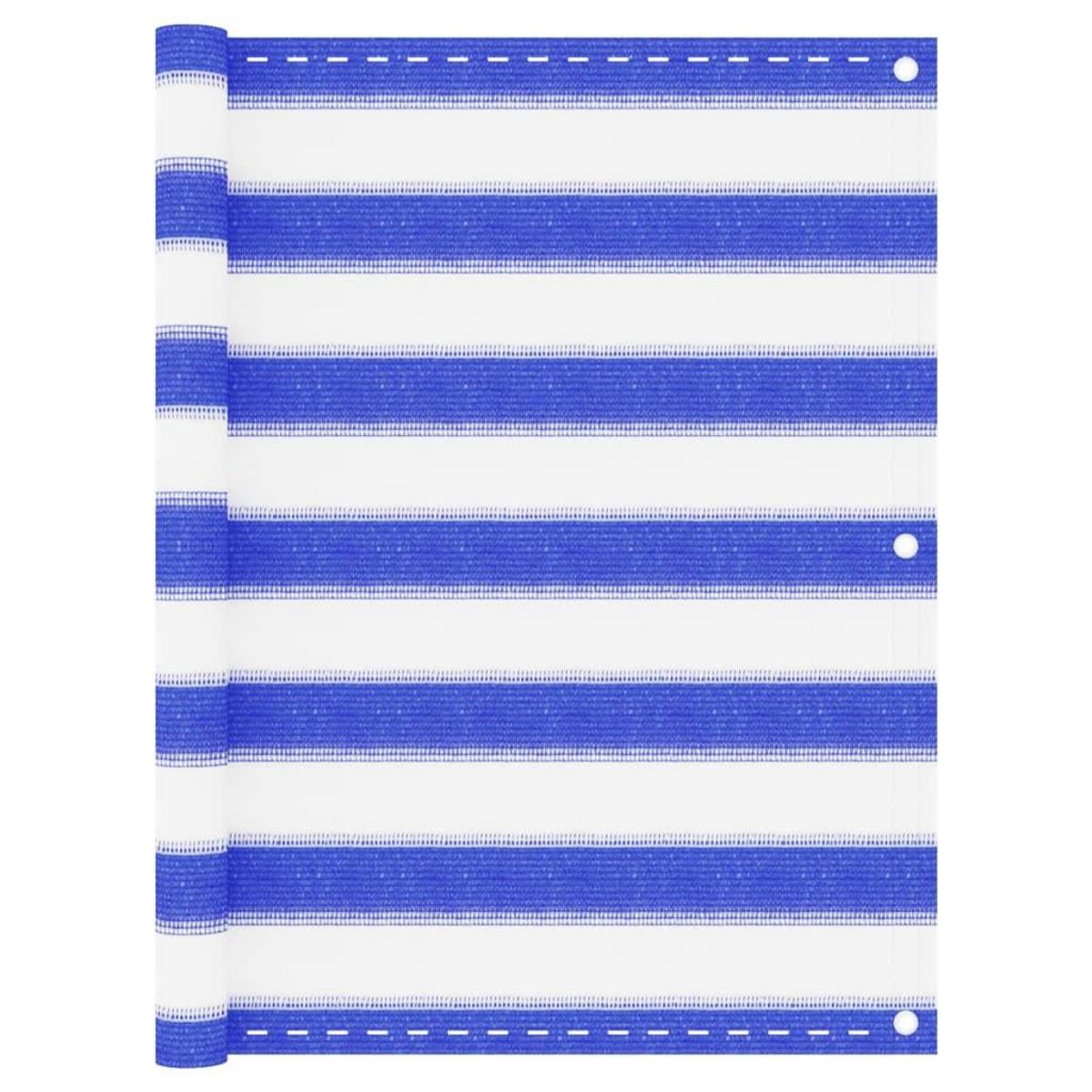 VIDAXL Ecran de balcon Bleu et blanc 75x300 cm PEHD