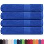 Voir la diapositive 2 : VIDAXL Serviettes de sauna 4 pcs bleu 80x200 cm 360 g m² 100% coton