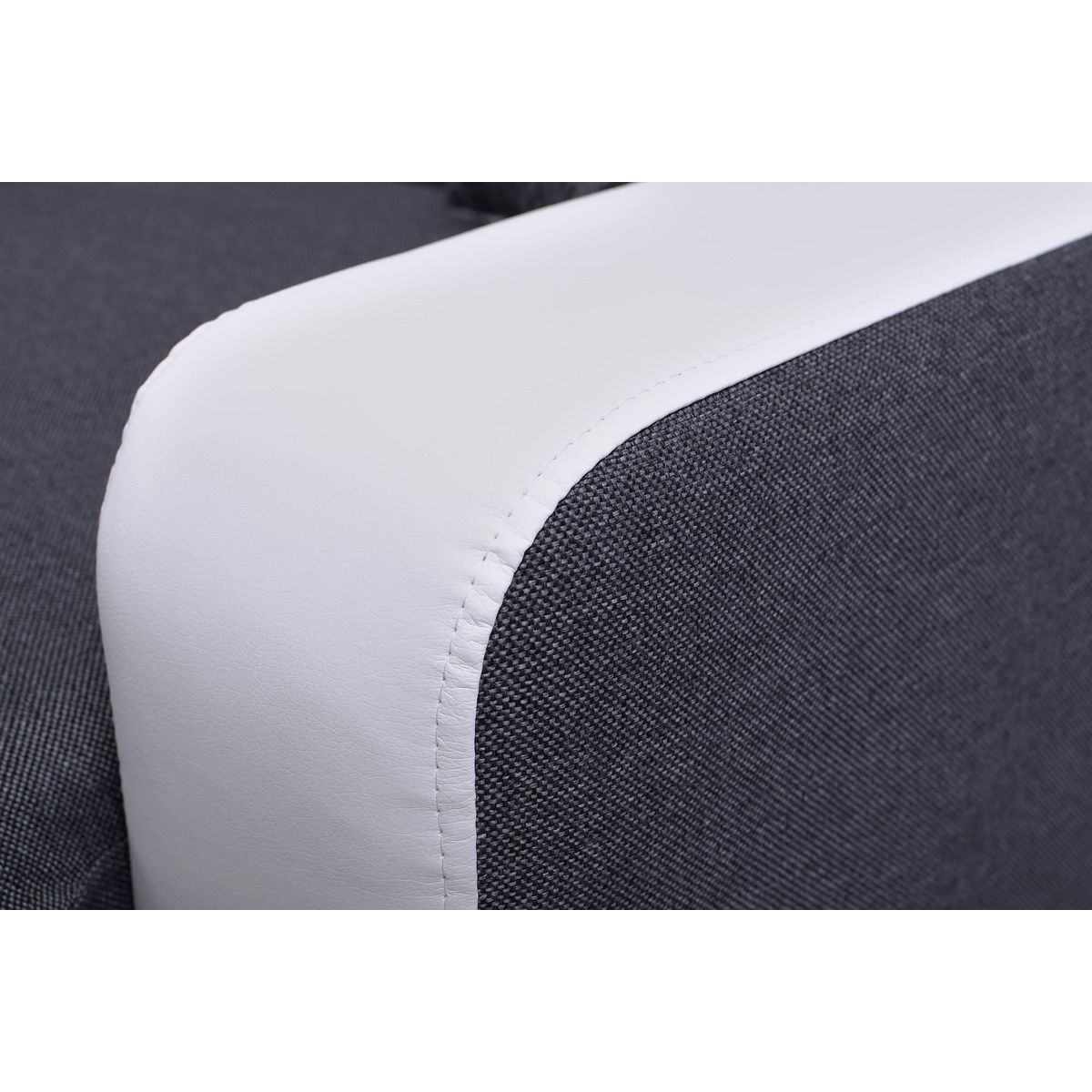 LISA DESIGN Dustin - canapé d'angle l réversible - 5 places - convertible avec coffre - têtieres réglables