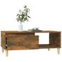 Voir la diapositive 4 : VIDAXL Table basse Chene fume 90x50x36,5 cm Bois d'ingenierie