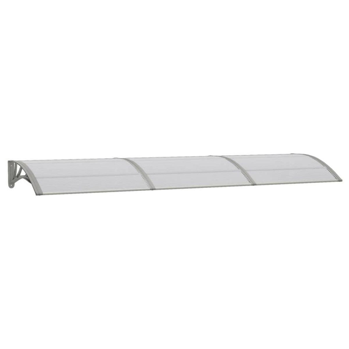 VIDAXL Auvent de porte Gris 300x75 cm Polycarbonate