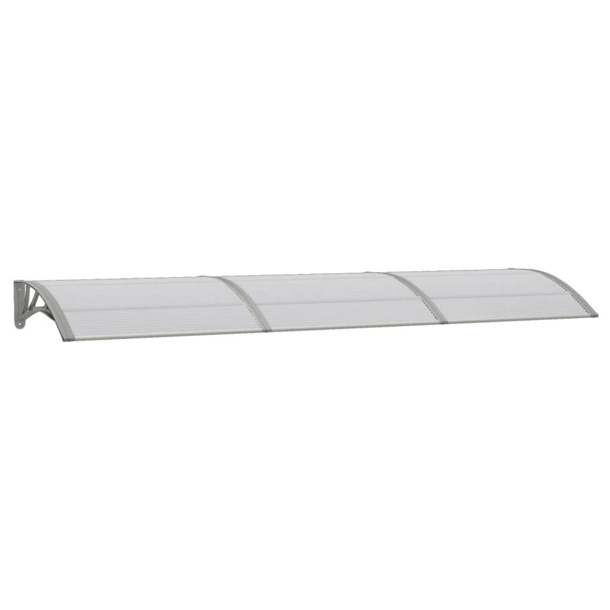 VIDAXL Auvent de porte Gris 300x75 cm Polycarbonate