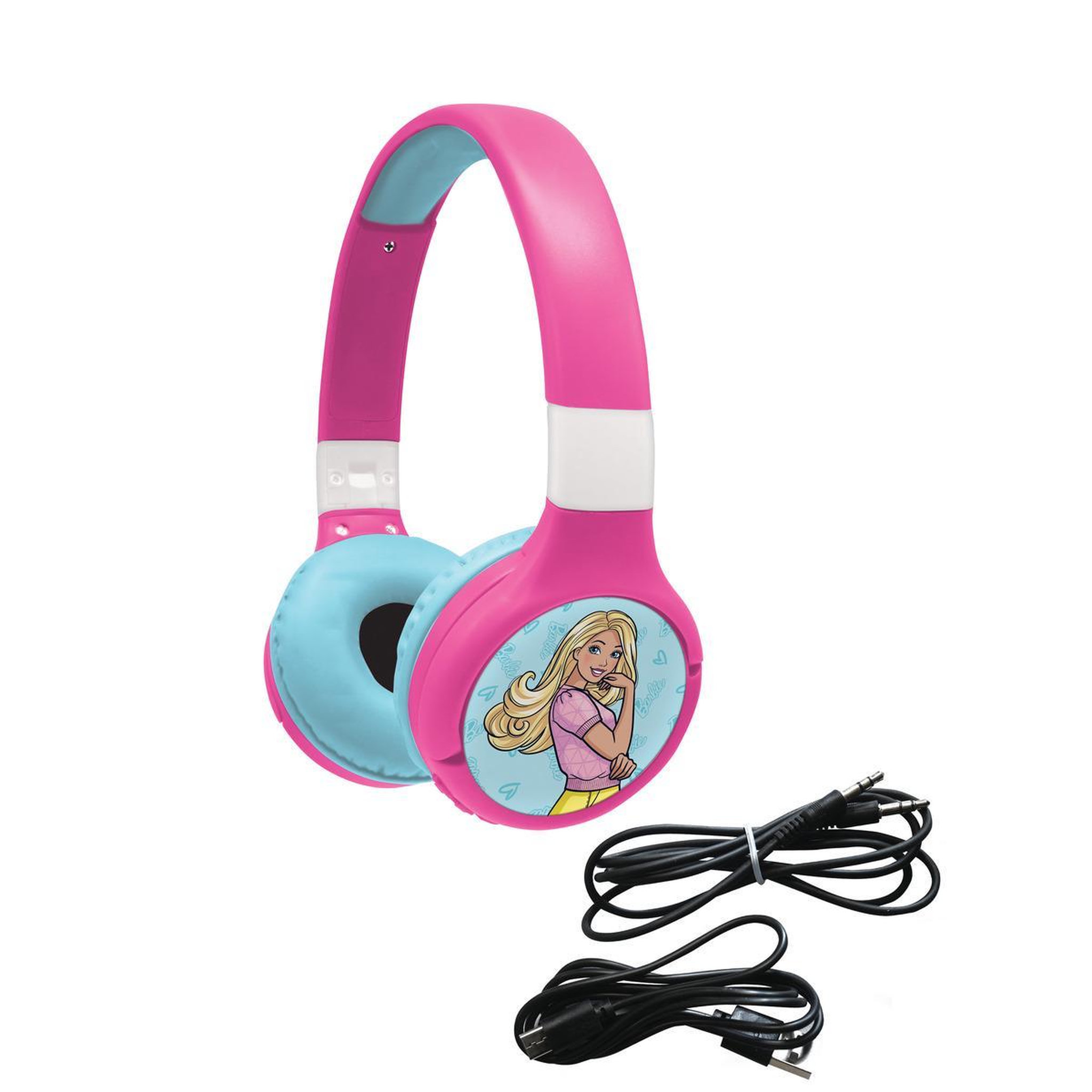 Lexibook Casque 2 en 1 Barbie Bluetooth et Filaire avec limitation de son