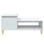 Voir la diapositive 5 : VIDAXL Table basse Blanc brillant 100x50x45 cm Bois d'ingenierie