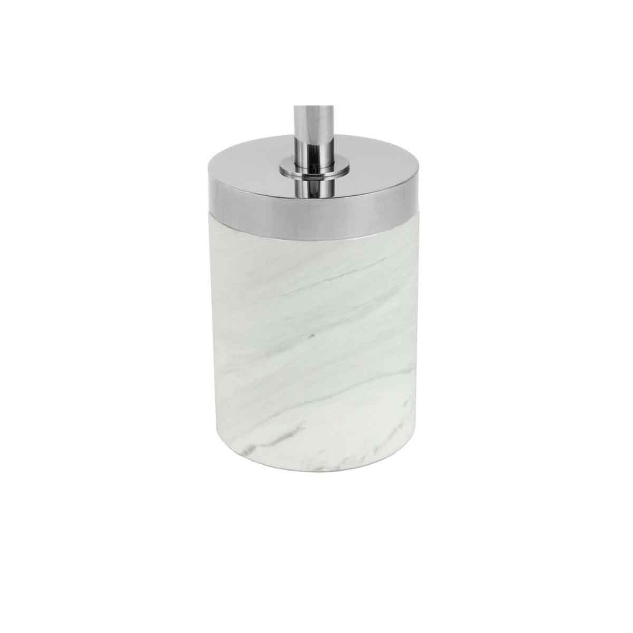 Voir la diapositive 4 : Paris Prix Table d'appoint en marbre  lana  53cm gris & blanc