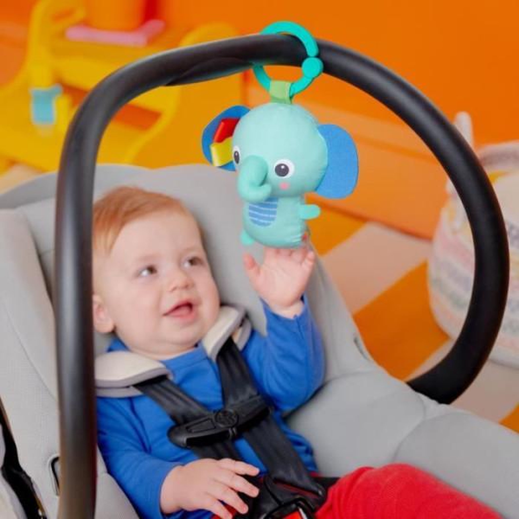 Voir la diapositive 5 : Bright Starts BRIGHT STARTS Tapis de sol éveil bébé évolutif pliable- Jungle Vert- arche avec jouets sensoriels et musicaux, miroir