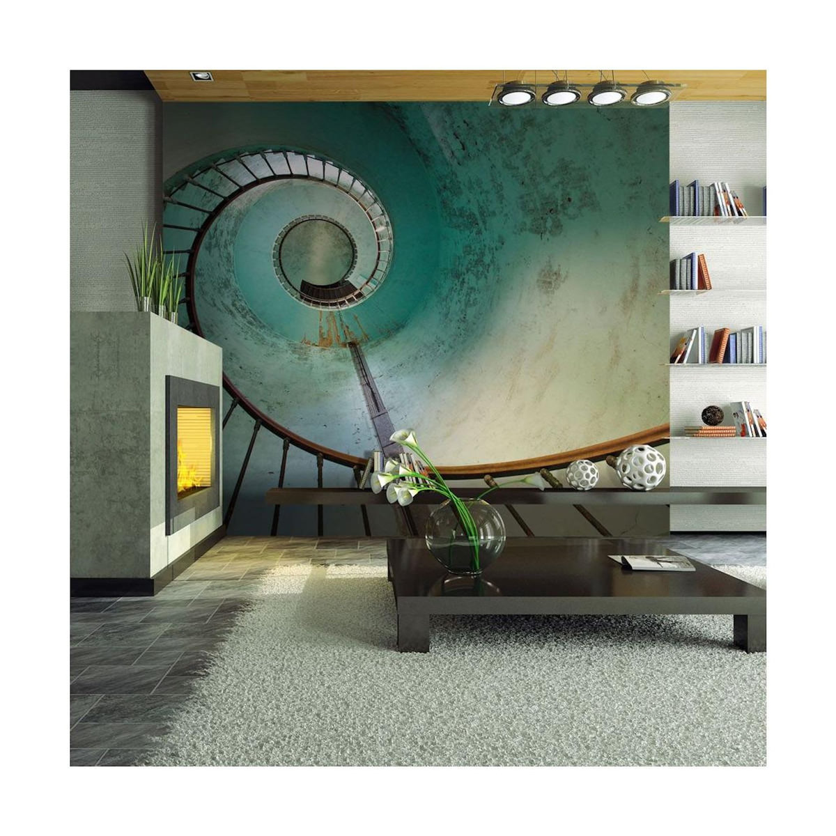 Paris Prix Papier Peint  Phare Escaliers