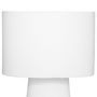 Voir la diapositive 2 : ATMOSPHERA Lampe à Poser en Tissu  Eira  45cm Blanc