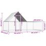 Voir la diapositive 6 : VIDAXL Poulailler 4 x 2 x 2 m Acier galvanise