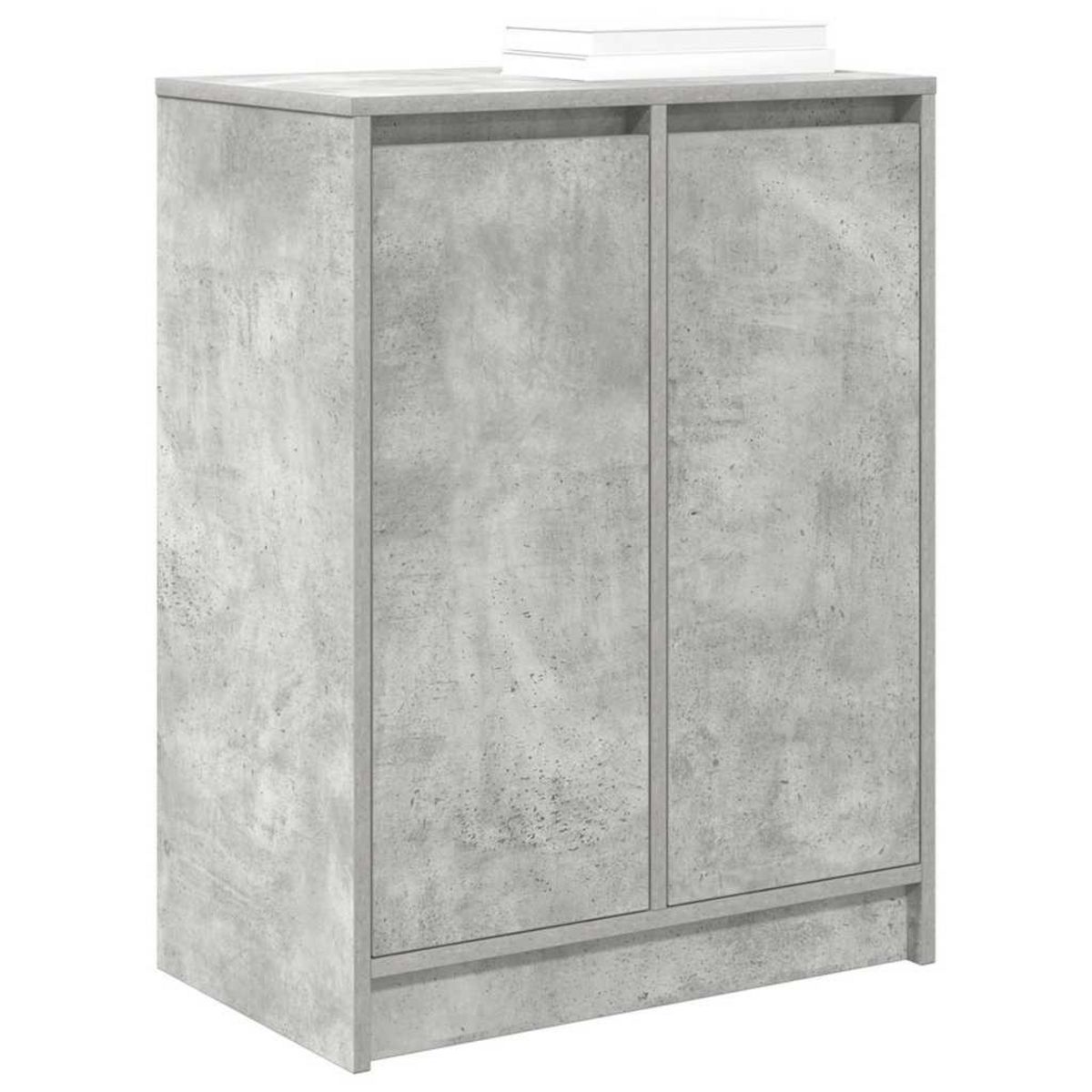 VIDAXL Armoire a chaussures gris beton 57x34x76 cm bois d'ingenierie