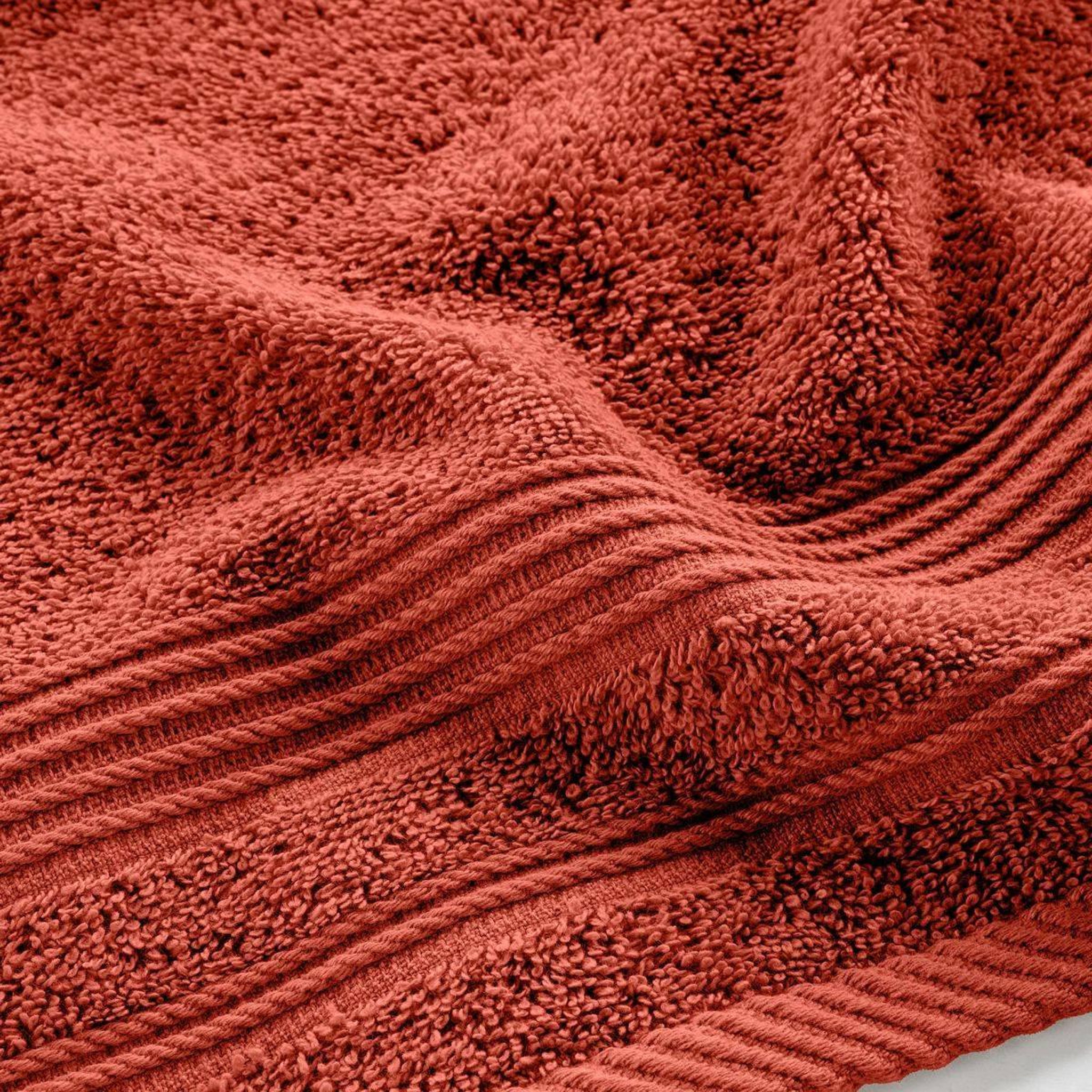 Voir la diapositive 3 : Douceur d'Intérieur Drap de douche  tendresse  70x130cm rouge