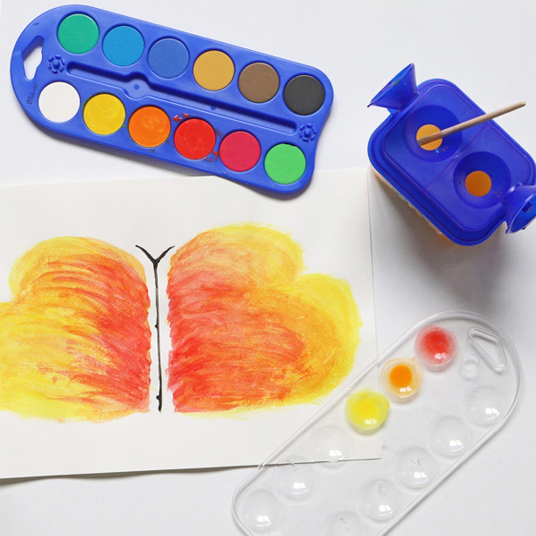 Voir la diapositive 2 : PRIMO Palette d'aquarelle 12 couleurs ø 30 mm