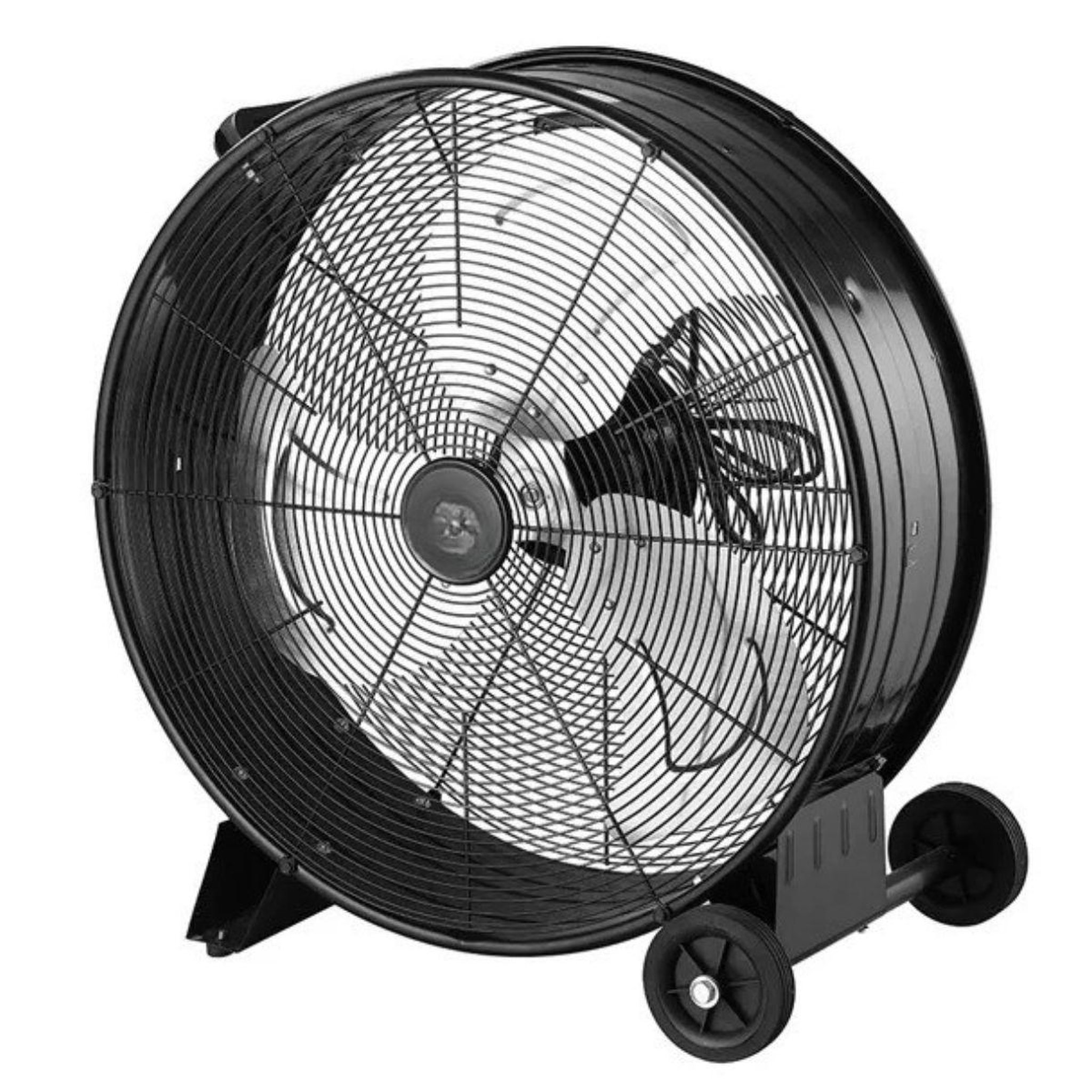 INTEC Ventilateur industriel 240w ø66cm sur roues 3 vitesses 3 pales métal - brasseur d'air puissant atelier garage chantier entrepôt