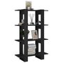 Voir la diapositive 4 : VIDAXL Bibliotheque/Separateur de piece Noir 80x30x123,5 cm