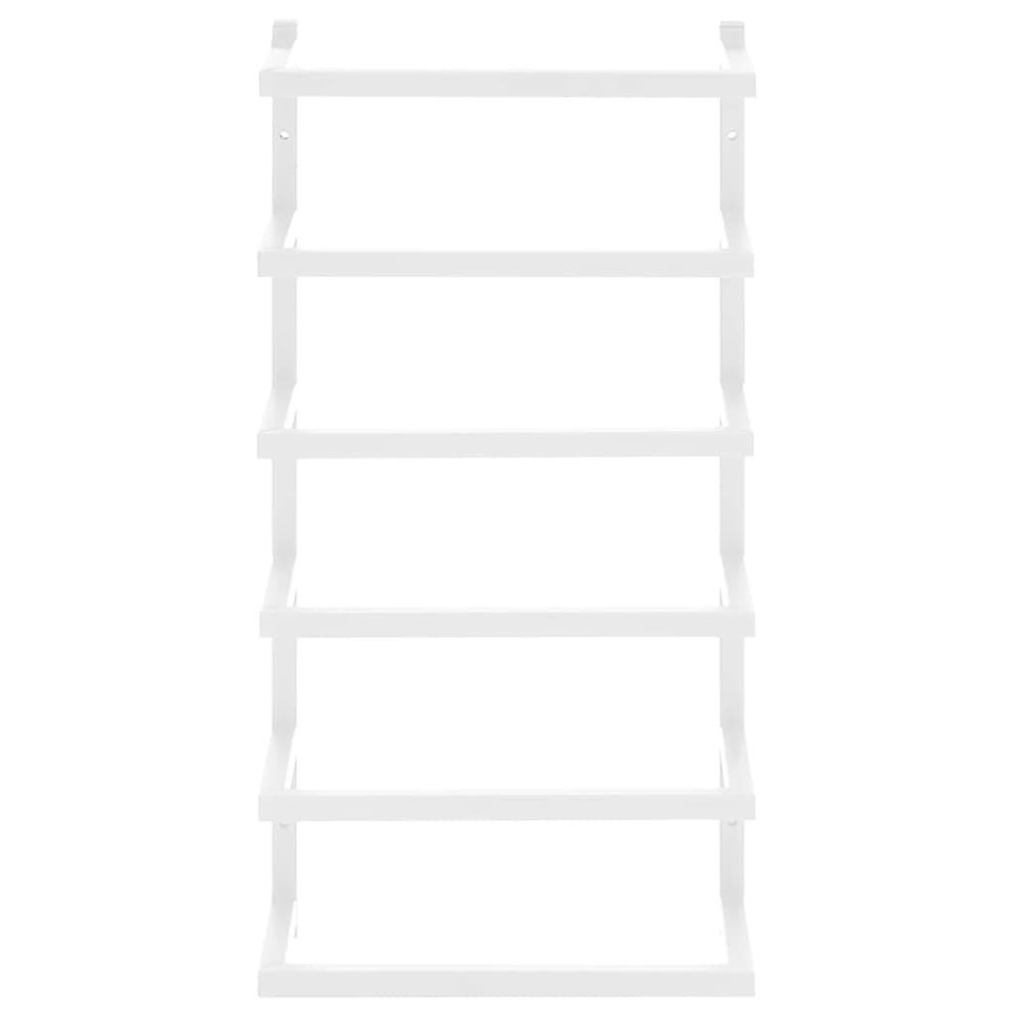 Voir la diapositive 3 : VIDAXL Porte-serviette Blanc 24x12x48 cm Acier