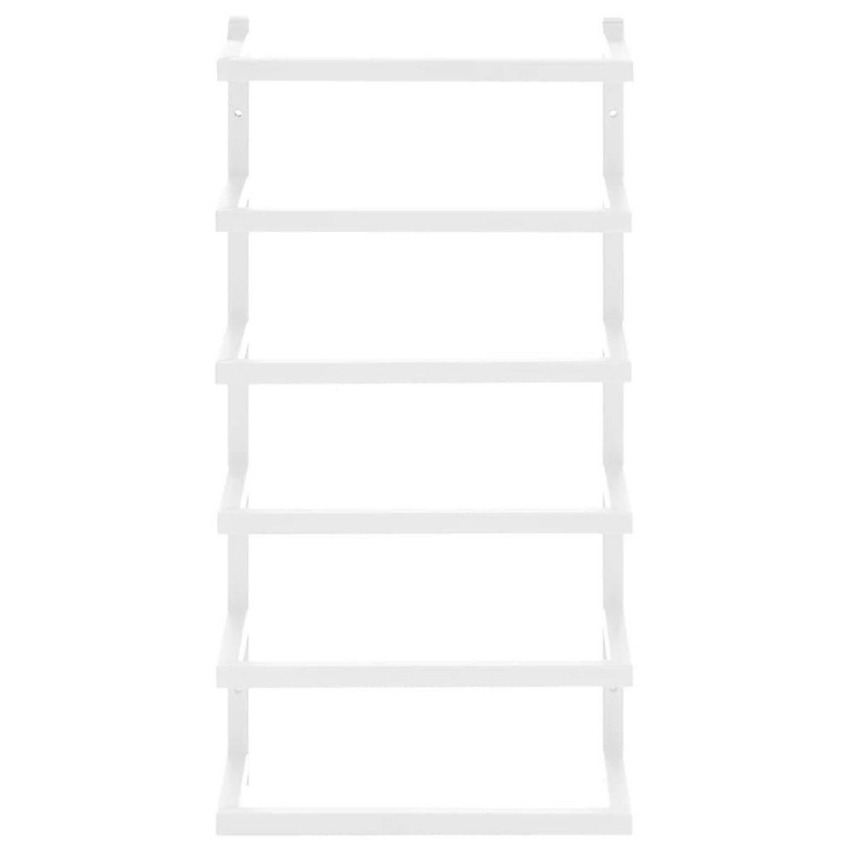 VIDAXL Porte-serviette Blanc 24x12x48 cm Acier