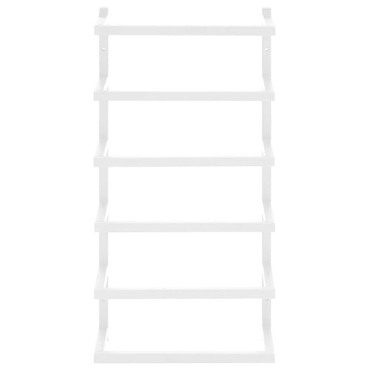 VIDAXL Porte-serviette Blanc 24x12x48 cm Acier