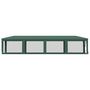 Voir la diapositive 4 : VIDAXL Tente de fete et 10 parois laterales en maille Vert 3x12 m PEHD
