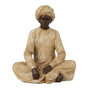 Voir la diapositive 1 : Paris Prix Statue Déco en Résine  Indien Assis  22cm Beige